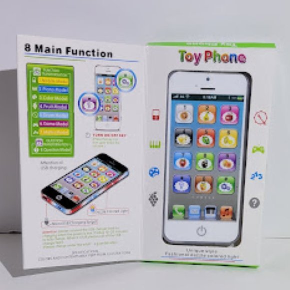 TOY PHONE FOR 18 MONTH + TODDLERS 8 FUNCTION, BRIGHT COLORS AND MUSIC - Picture 6 of 6